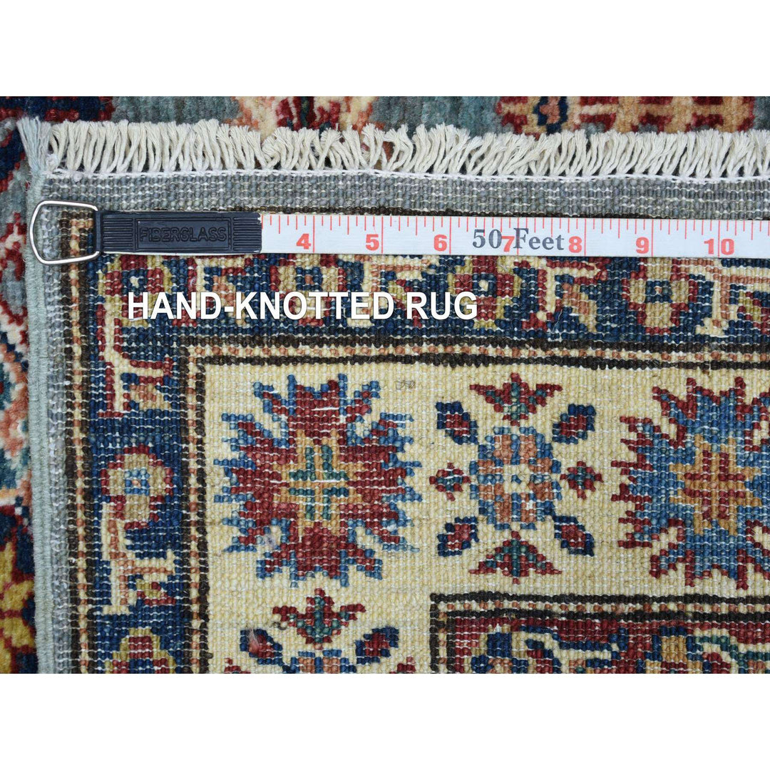 2'7" x 9'10" New Hand Knotted Blue Wool Runner Oriental Rug - MOA10271291