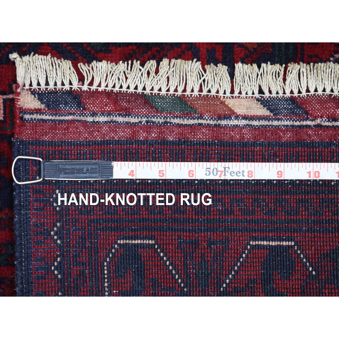 2'7" x 13'0" New Hand Knotted Red Wool Runner Oriental Rug - MOA10271372