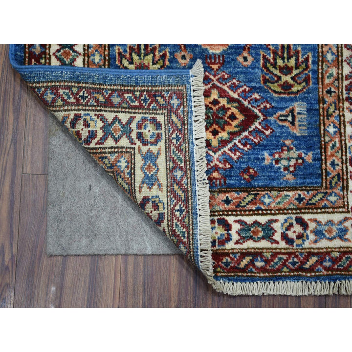 2'0" x 3'0" New Hand Knotted Blue Cotton Rectangle Oriental Rug - MOA10271573