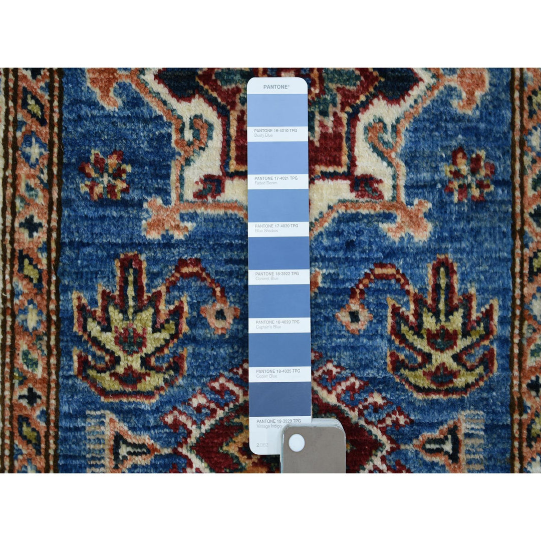 2'0" x 3'0" New Hand Knotted Blue Cotton Rectangle Oriental Rug - MOA10271573