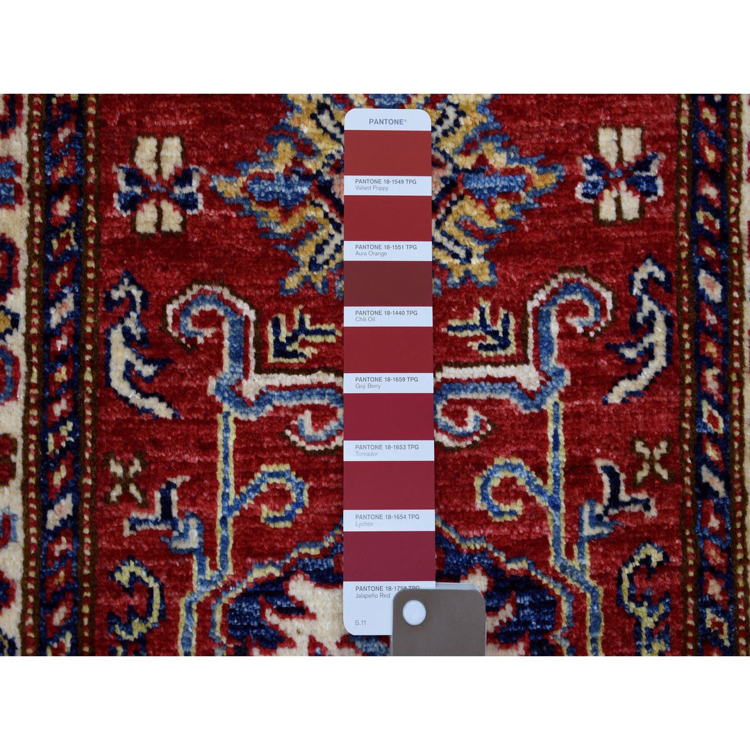 2'0" x 3'0" New Hand Knotted Red Cotton Rectangle Oriental Rug - MOA10271575