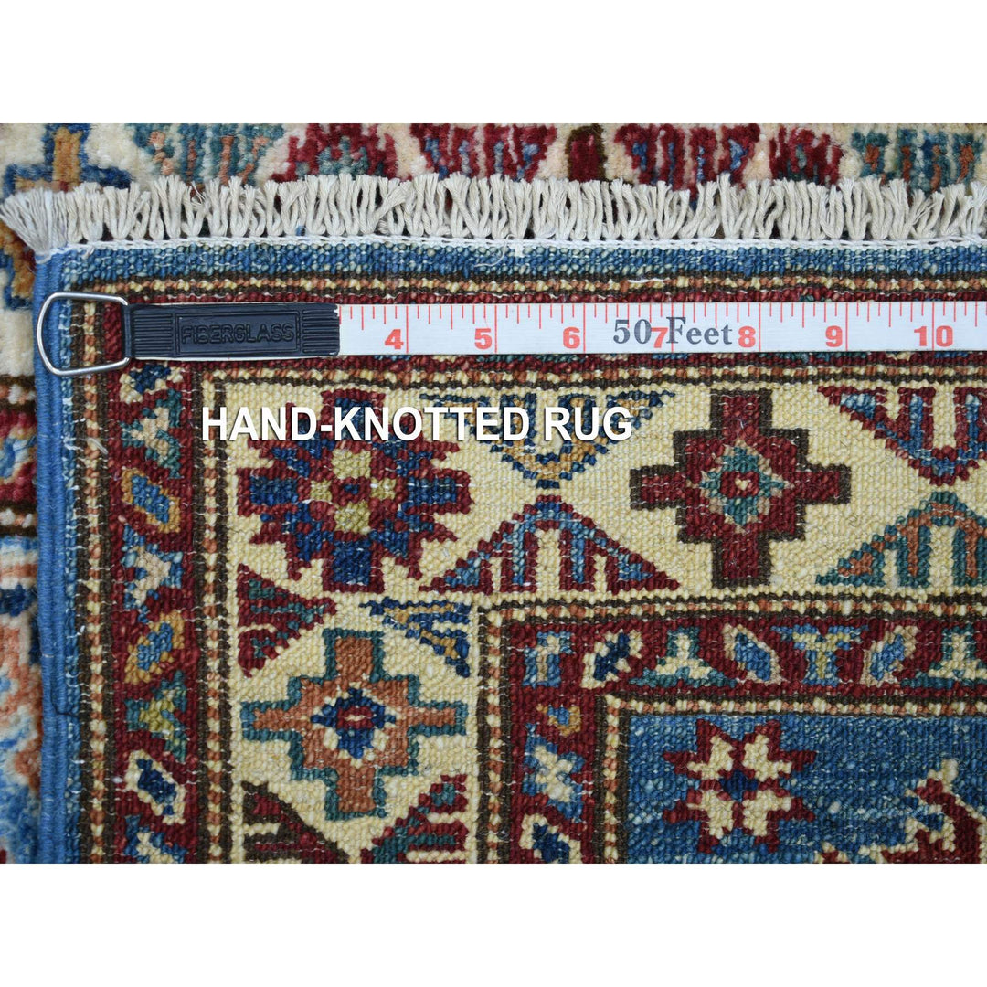 2'1" x 2'10" New Hand Knotted Blue Wool Rectangle Oriental Rug - MOA10271586