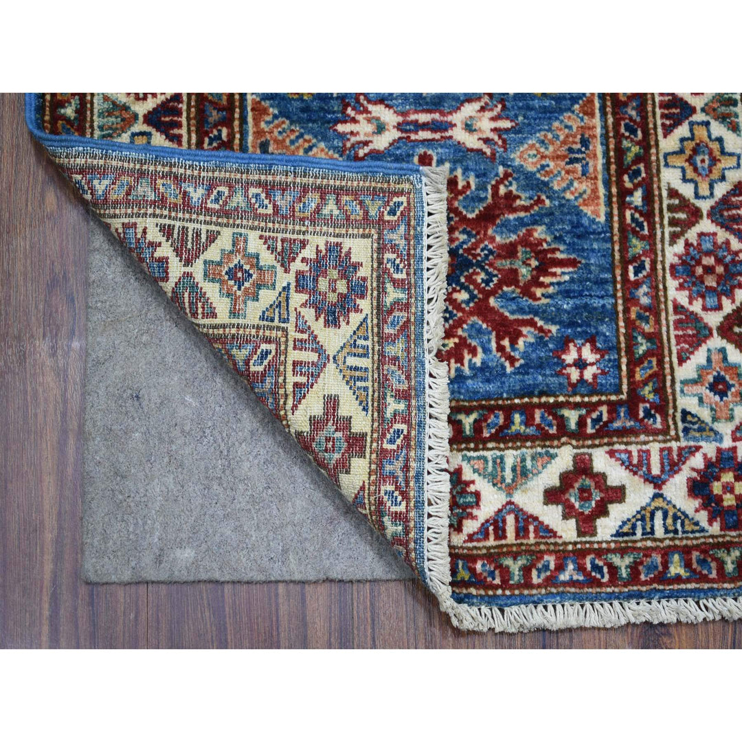 2'0" x 3'0" New Hand Knotted Blue Cotton Rectangle Oriental Rug - MOA10271595