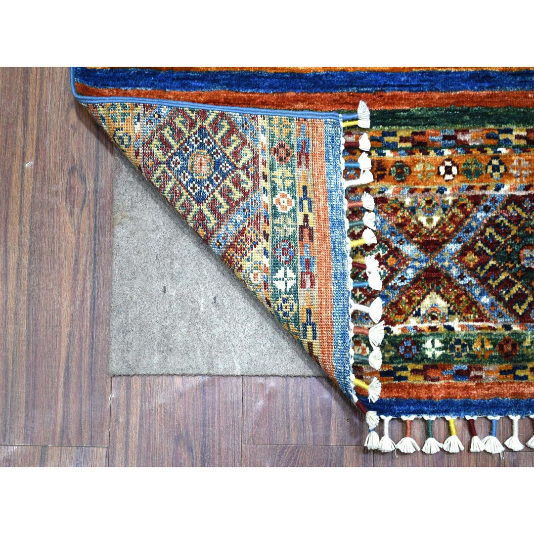 2'0" x 3'2" New Hand Knotted Multicolored Cotton Rectangle Oriental Rug - MOA10271662