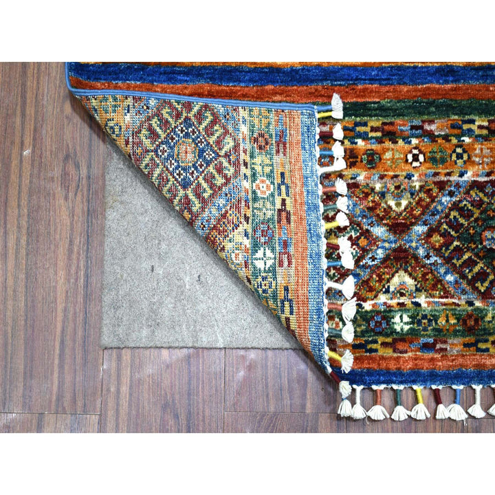 2'0" x 3'2" New Hand Knotted Multicolored Cotton Rectangle Oriental Rug - MOA10271662