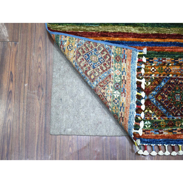 2'0" x 3'2" New Hand Knotted Multicolored Cotton Rectangle Oriental Rug - MOA10271664