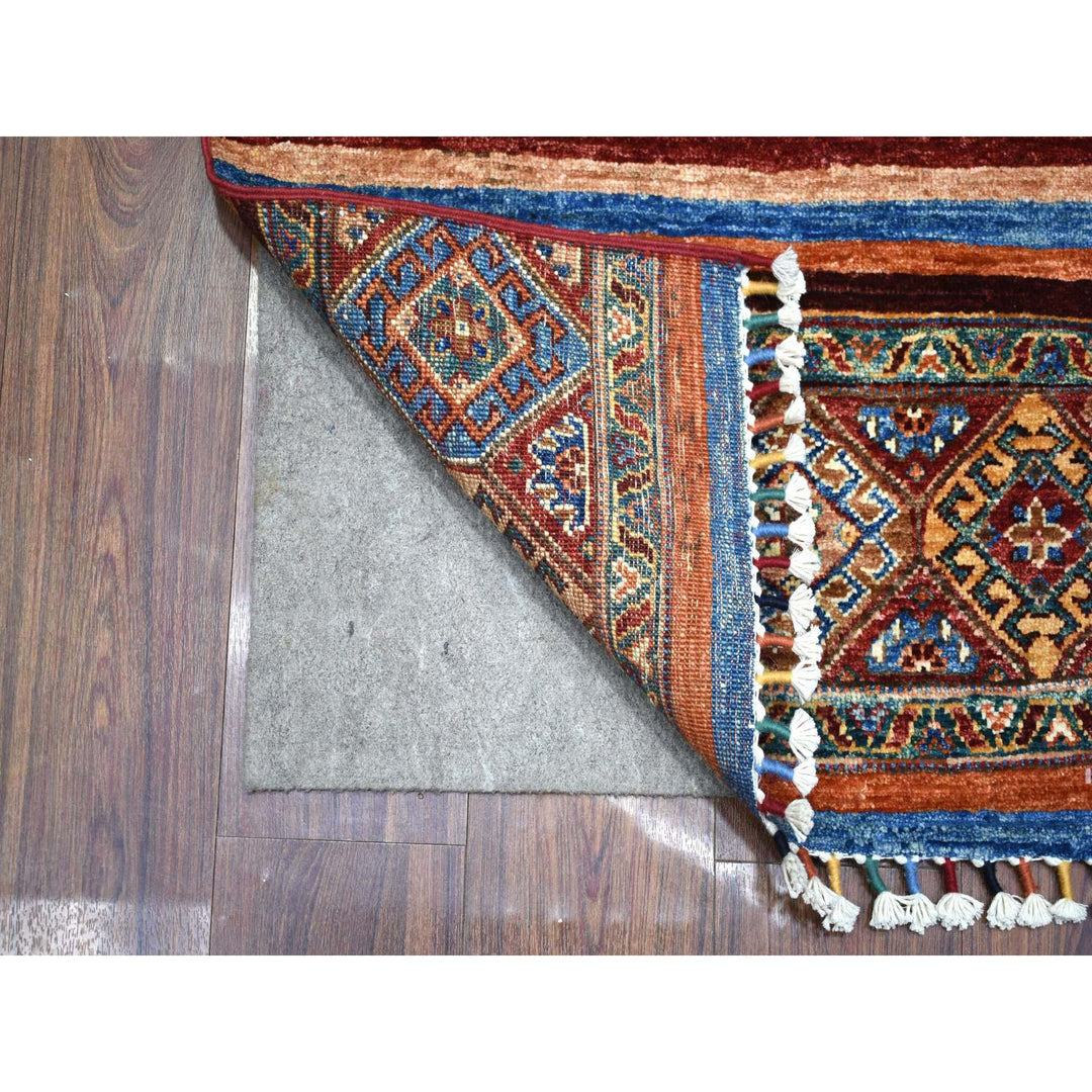 2'0" x 3'1" New Hand Knotted Multicolored Cotton Rectangle Oriental Rug - MOA10271669