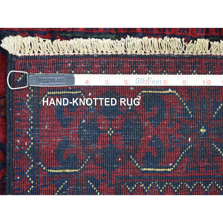 2'6" x 3'10" New Hand Knotted Red Wool Rectangle Oriental Rug - MOA10271699