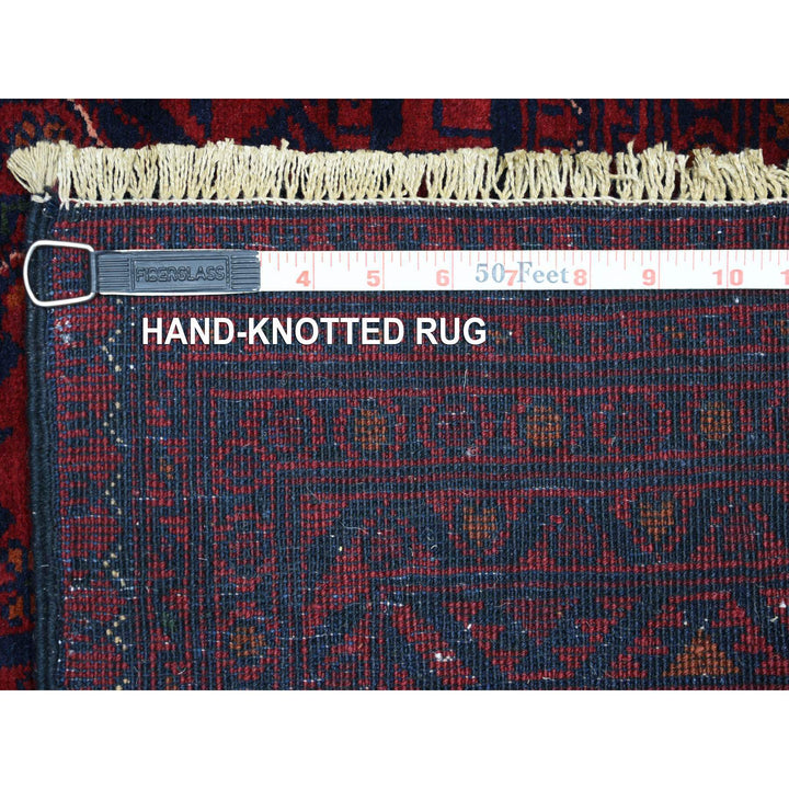 5'6" x 8'0" New Hand Knotted Red Wool Rectangle Oriental Rug - MOA10271776