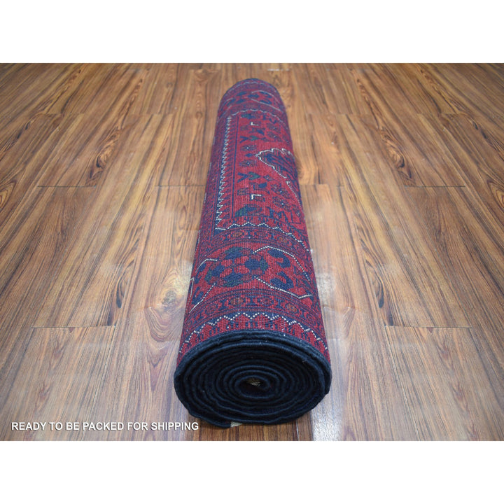 2'10" x 12'6" New Hand Knotted Red Wool Runner Oriental Rug - MOA10271897