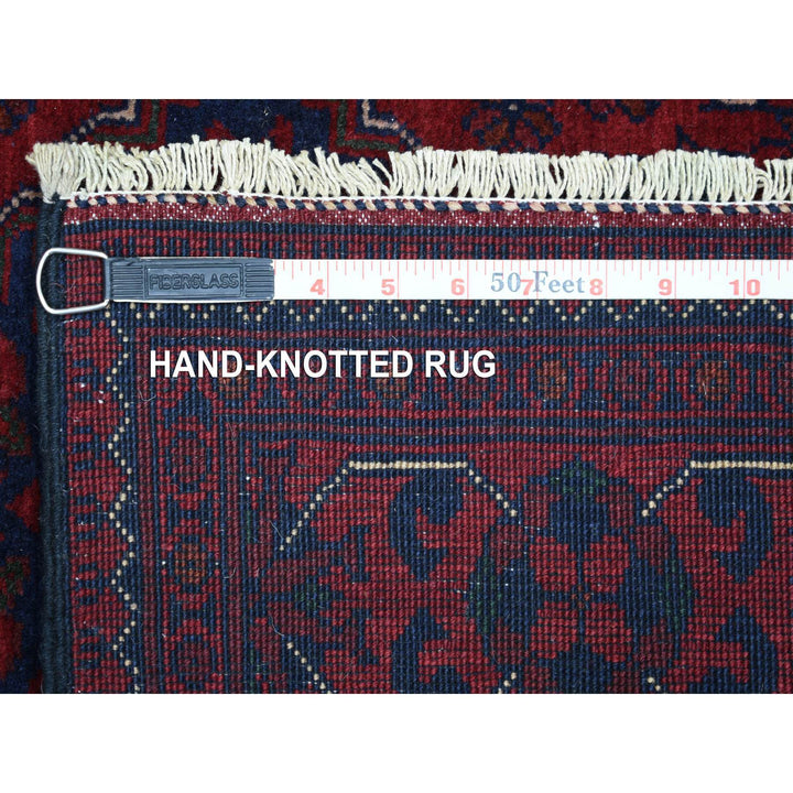 2'10" x 12'6" New Hand Knotted Red Wool Runner Oriental Rug - MOA10271897