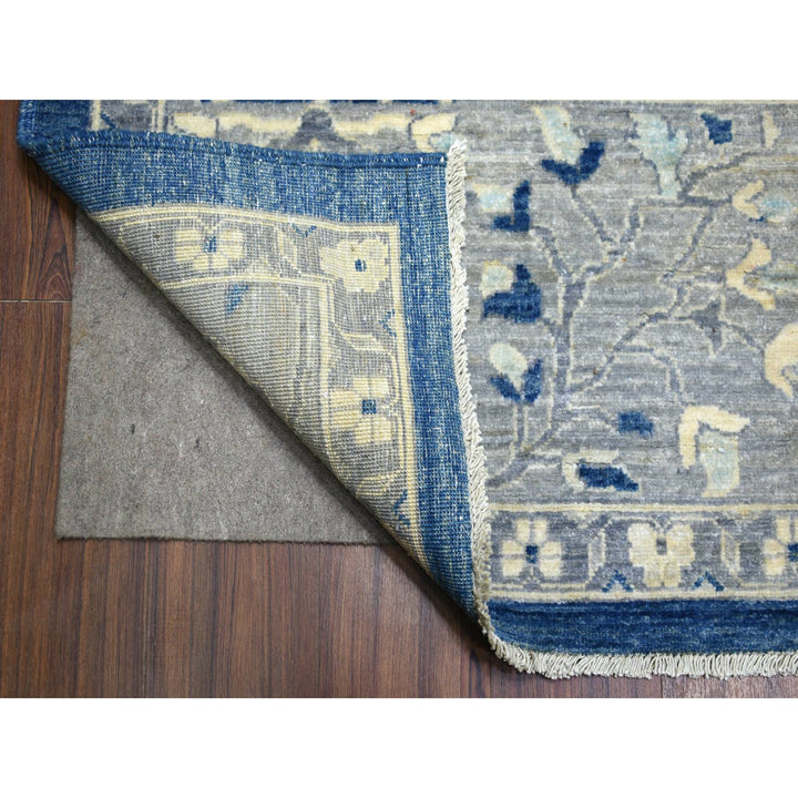 10'2" x 13'6" New Hand Knotted Blue Wool Rectangle Oriental Rug - MOA10271946