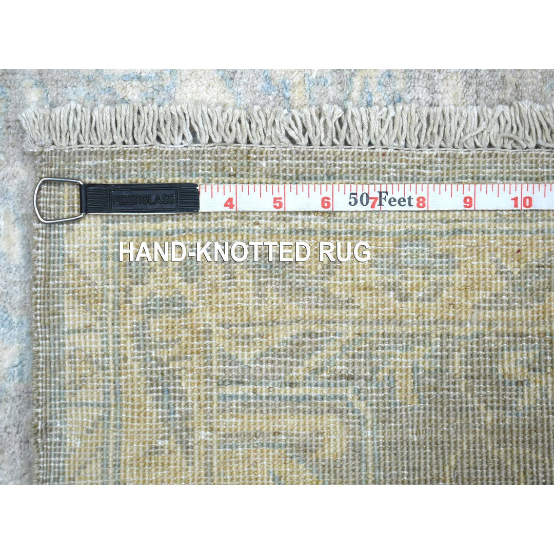 3'0" x 5'0" New Hand Knotted Grey Wool Rectangle Oriental Rug - MOA10271980