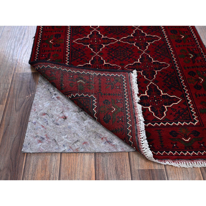 2'3" x 4'6" New Hand Knotted Red Wool Runner Oriental Rug - MOA102719