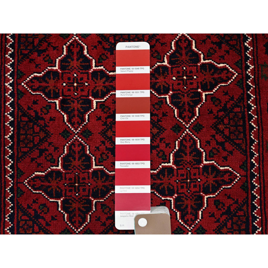 2'3" x 4'6" New Hand Knotted Red Wool Runner Oriental Rug - MOA102719
