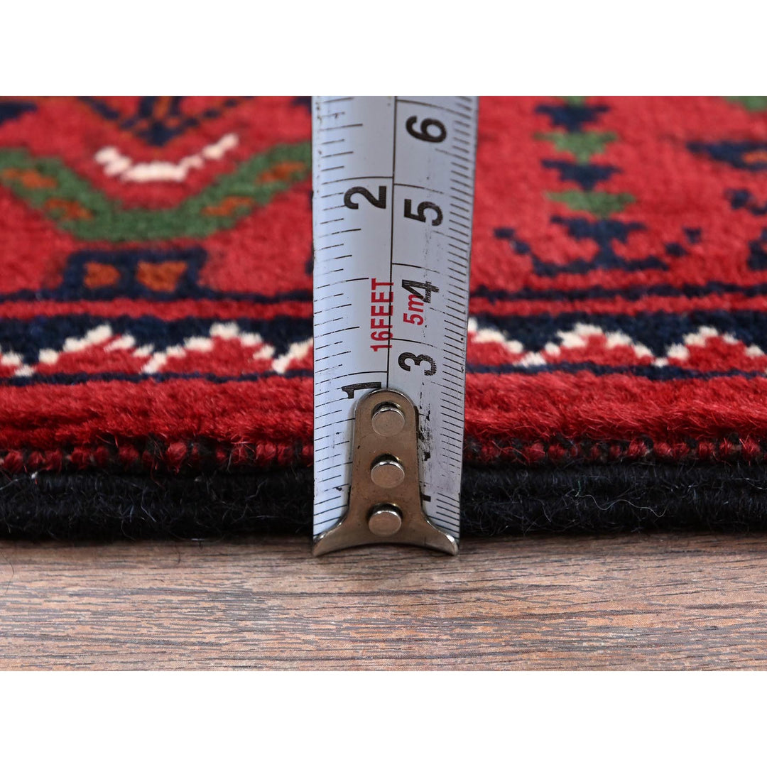 2'3" x 4'6" New Hand Knotted Red Wool Runner Oriental Rug - MOA102719