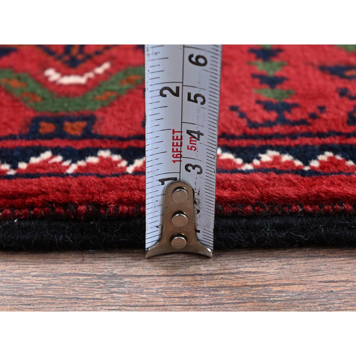 2'3" x 4'6" New Hand Knotted Red Wool Runner Oriental Rug - MOA102719