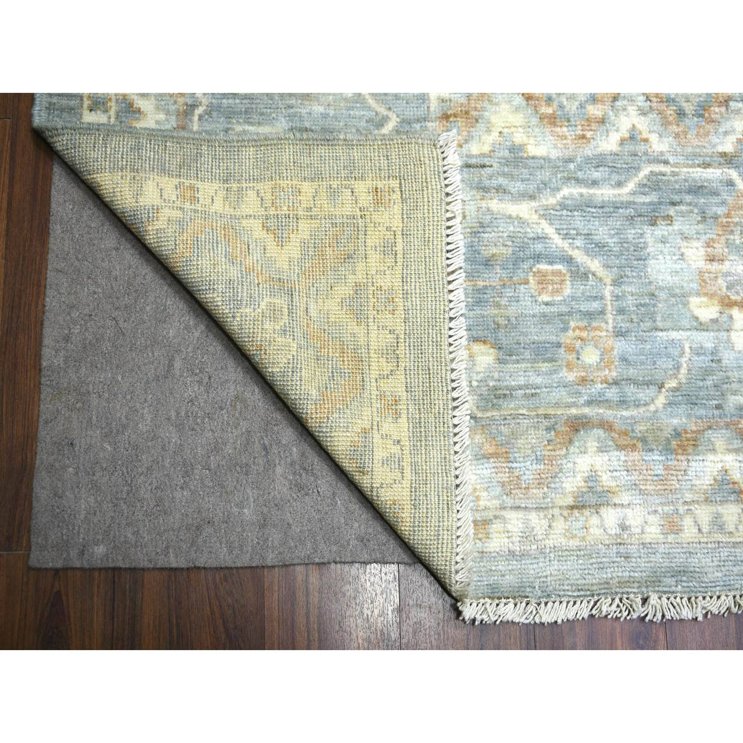 12'0" x 16'0" New Hand Knotted Grey Wool Rectangle Oriental Rug - MOA10272003