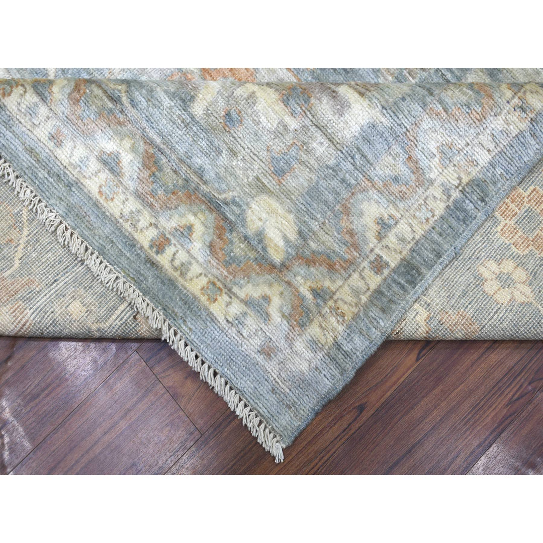 12'0" x 16'0" New Hand Knotted Grey Wool Rectangle Oriental Rug - MOA10272003