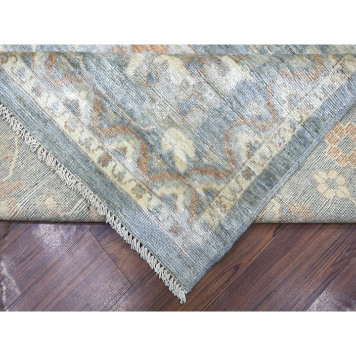 12'0" x 16'0" New Hand Knotted Grey Wool Rectangle Oriental Rug - MOA10272003