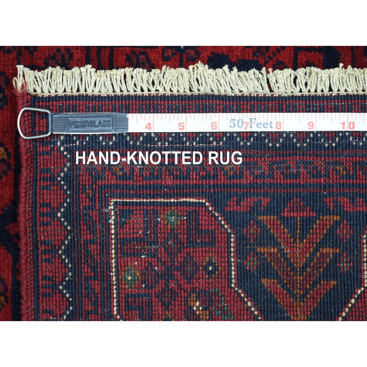 2'9" x 9'6" New Hand Knotted Red Wool Runner Oriental Rug - MOA10272011