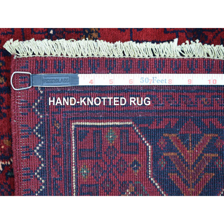 2'9" x 9'5" New Hand Knotted Red Wool Runner Oriental Rug - MOA10272013