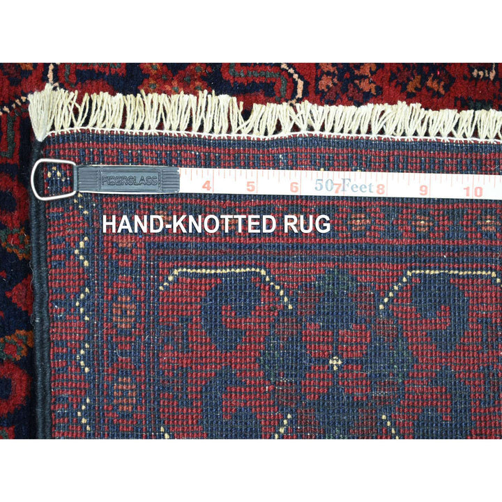 2'9" x 9'5" New Hand Knotted Red Wool Runner Oriental Rug - MOA10272015