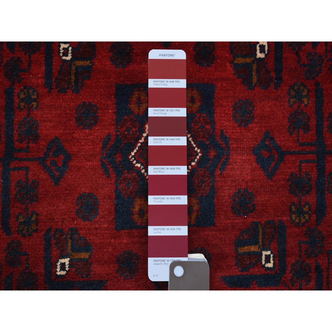 2'8" x 9'0" New Hand Knotted Red Wool Runner Oriental Rug - MOA10272017