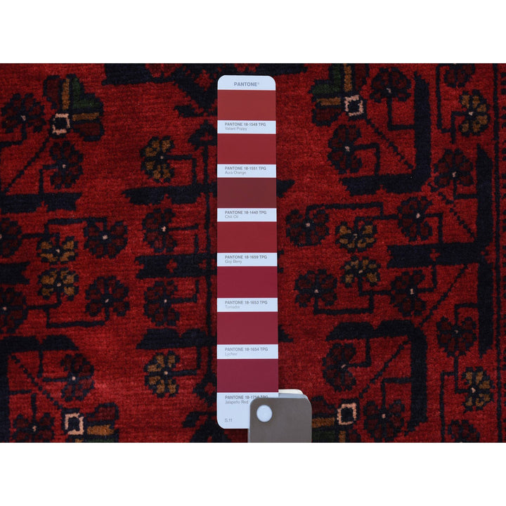 2'9" x 9'7" New Hand Knotted Red Wool Rectangle Oriental Rug - MOA10272019