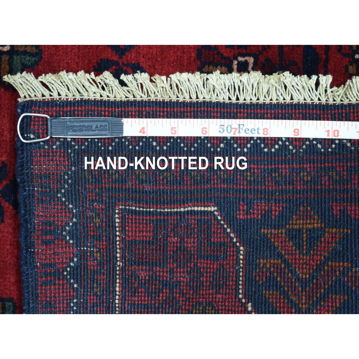 2'9" x 9'7" New Hand Knotted Red Wool Rectangle Oriental Rug - MOA10272019