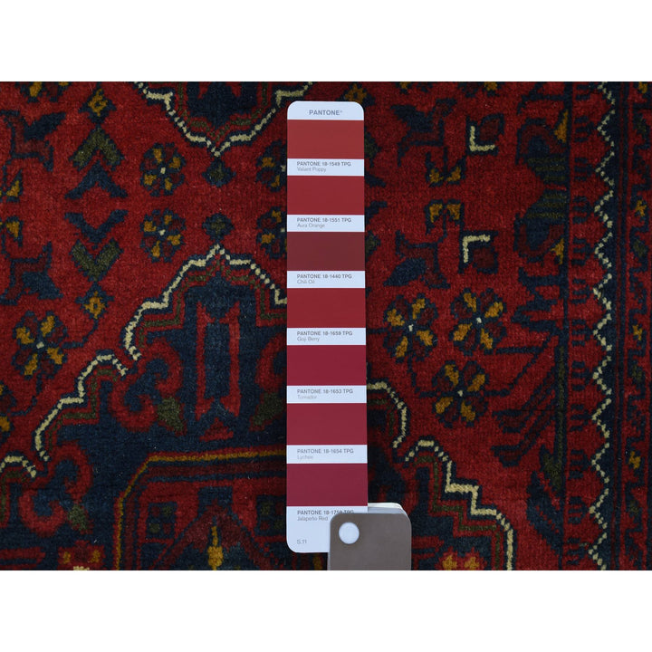 3'0" x 9'10" New Hand Knotted Red Wool Runner Oriental Rug - MOA10272020