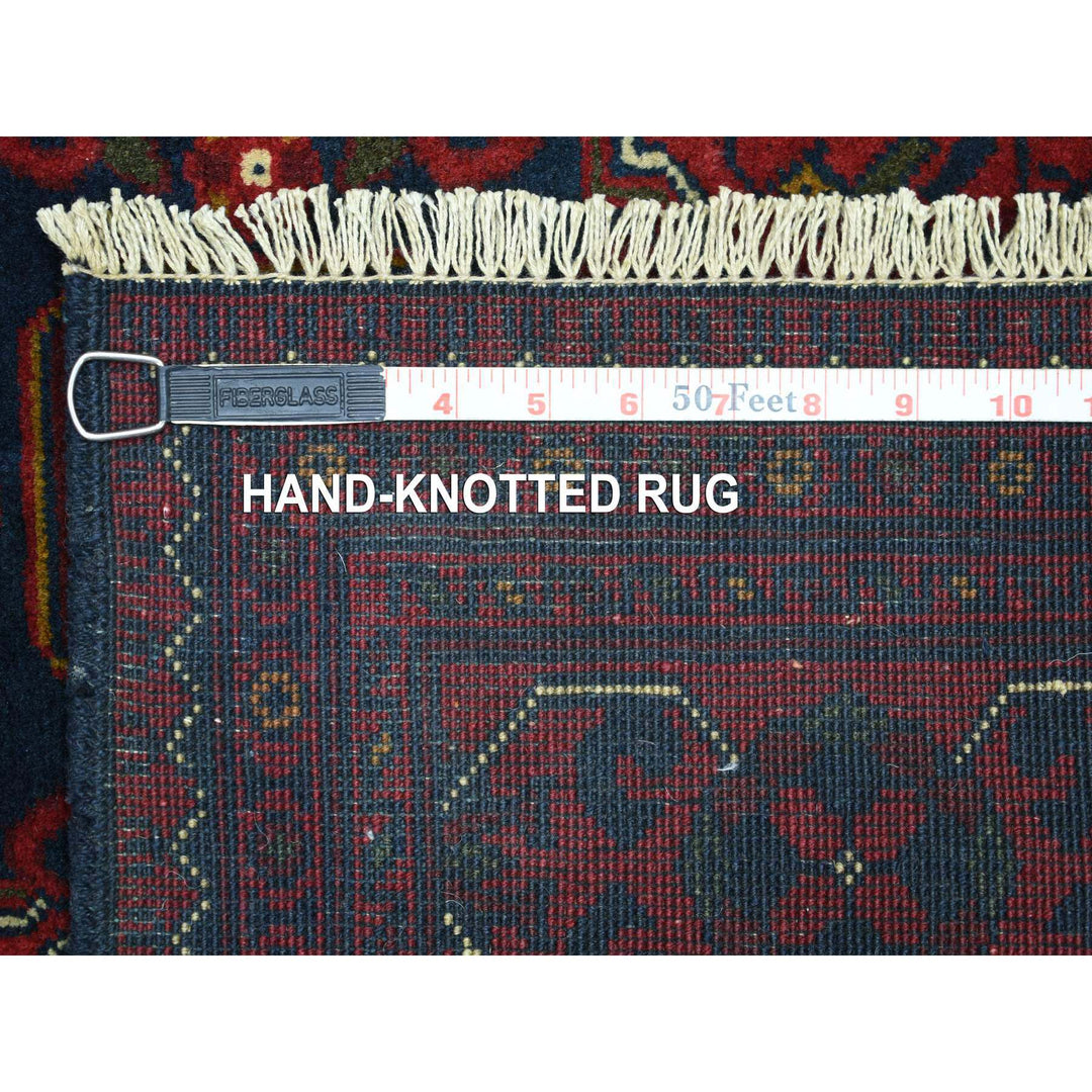 3'0" x 9'10" New Hand Knotted Red Wool Runner Oriental Rug - MOA10272020