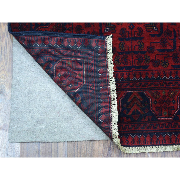 2'8" x 9'8" New Hand Knotted Red Wool Runner Oriental Rug - MOA10272022