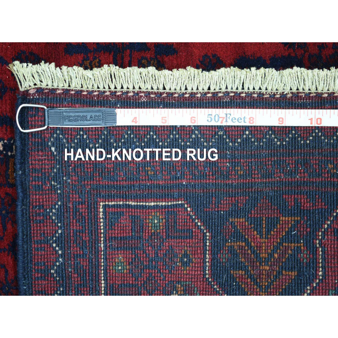 2'8" x 9'8" New Hand Knotted Red Wool Runner Oriental Rug - MOA10272022