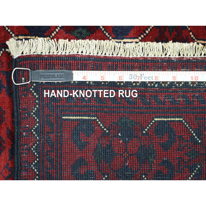 2'8" x 12'9" New Hand Knotted Red Wool Runner Oriental Rug - MOA10272024