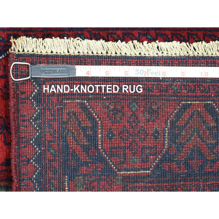 2'10" x 9'8" New Hand Knotted Red Wool Runner Oriental Rug - MOA10272025