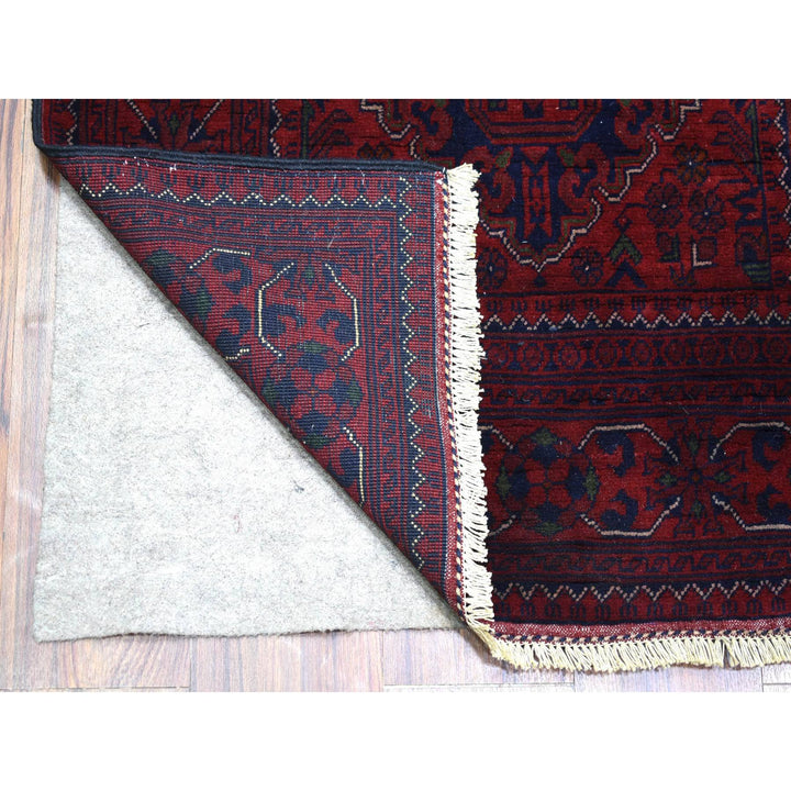 2'8" x 13'1" New Hand Knotted Red Wool Runner Oriental Rug - MOA10272026