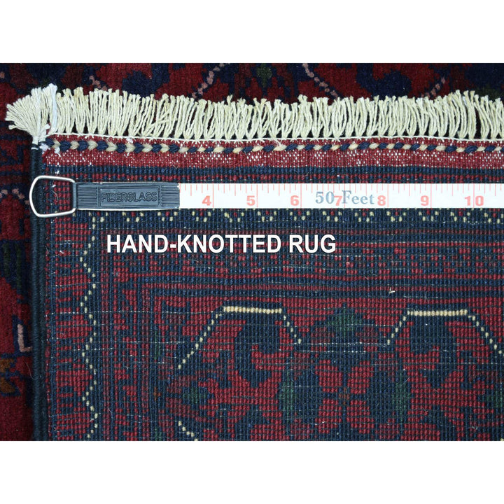 2'8" x 13'1" New Hand Knotted Red Wool Runner Oriental Rug - MOA10272026