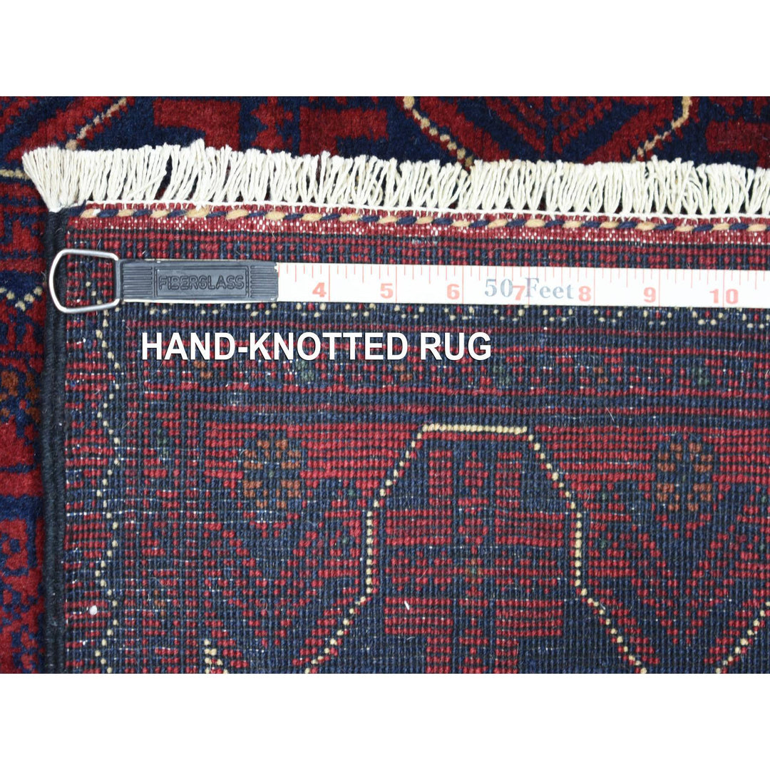 2'8" x 9'6" New Hand Knotted Red Wool Runner Oriental Rug - MOA10272028