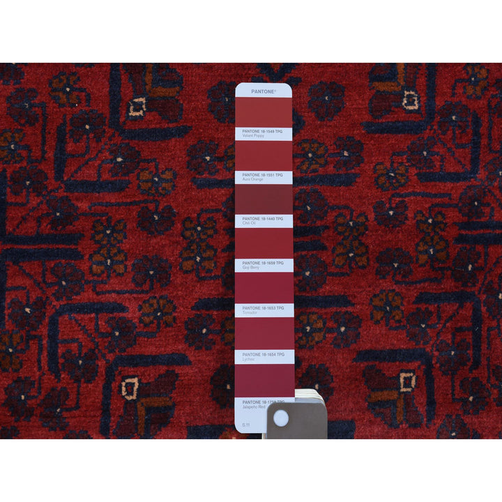 2'8" x 12'10" New Hand Knotted Red Wool Runner Oriental Rug - MOA10272029