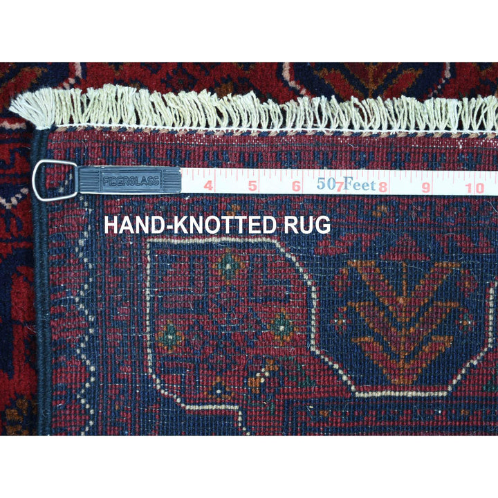 2'9" x 9'10" New Hand Knotted Red Wool Runner Oriental Rug - MOA10272030