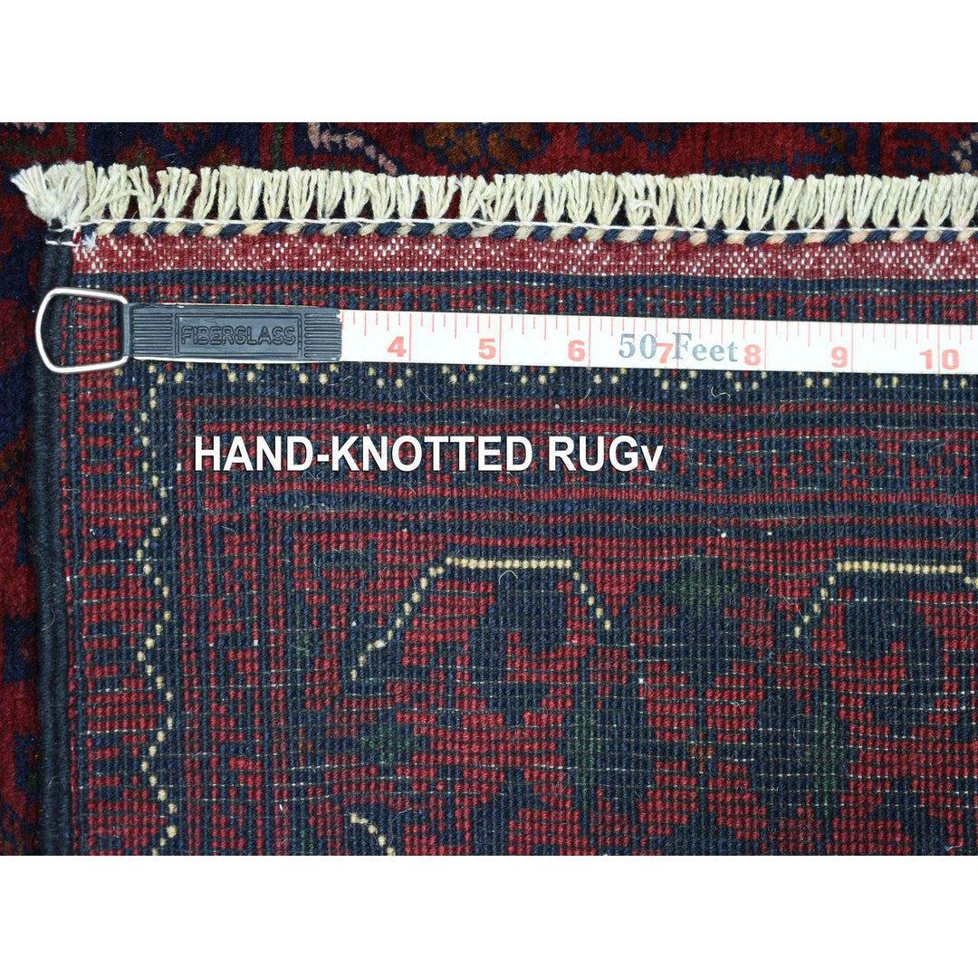 2'9" x 13'2" New Hand Knotted Red Wool Runner Oriental Rug - MOA10272031