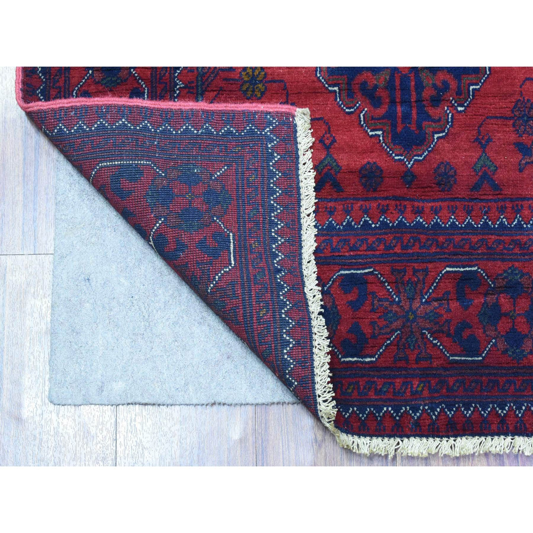 2'10" x 10'0" New Hand Knotted Red Wool Runner Oriental Rug - MOA10272338