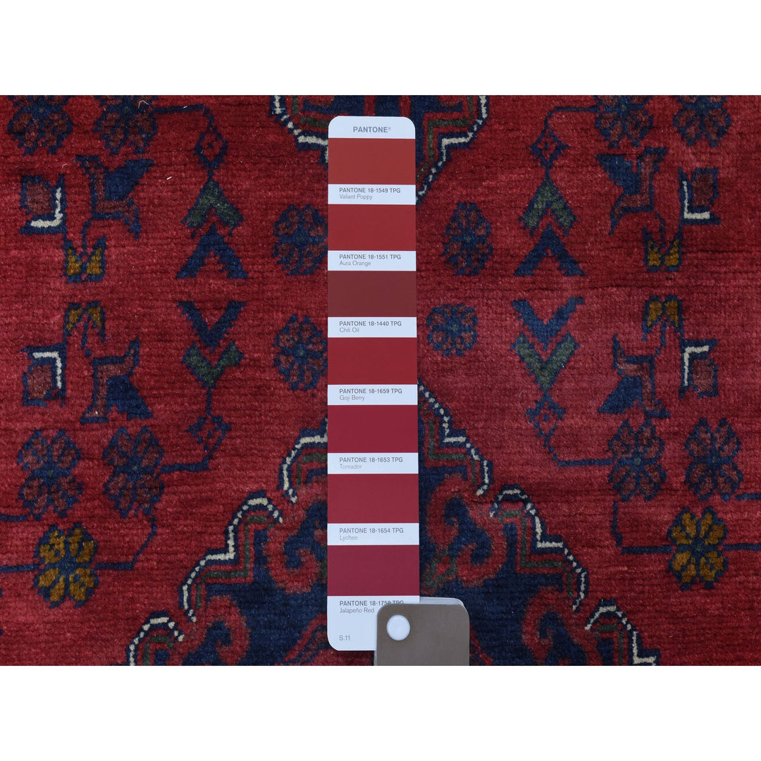 2'10" x 10'0" New Hand Knotted Red Wool Runner Oriental Rug - MOA10272338