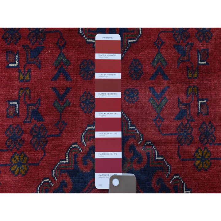 2'10" x 10'0" New Hand Knotted Red Wool Runner Oriental Rug - MOA10272338