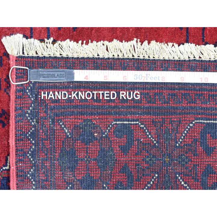 2'10" x 10'0" New Hand Knotted Red Wool Runner Oriental Rug - MOA10272338