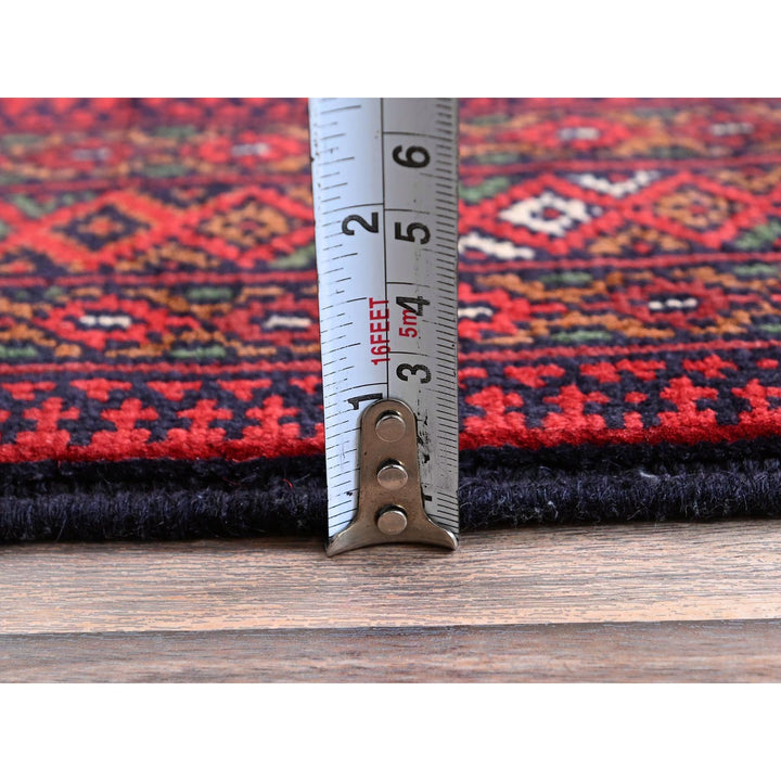 2'8" x 3'9" New Hand Knotted Red Wool Rectangle Oriental Rug - MOA102723