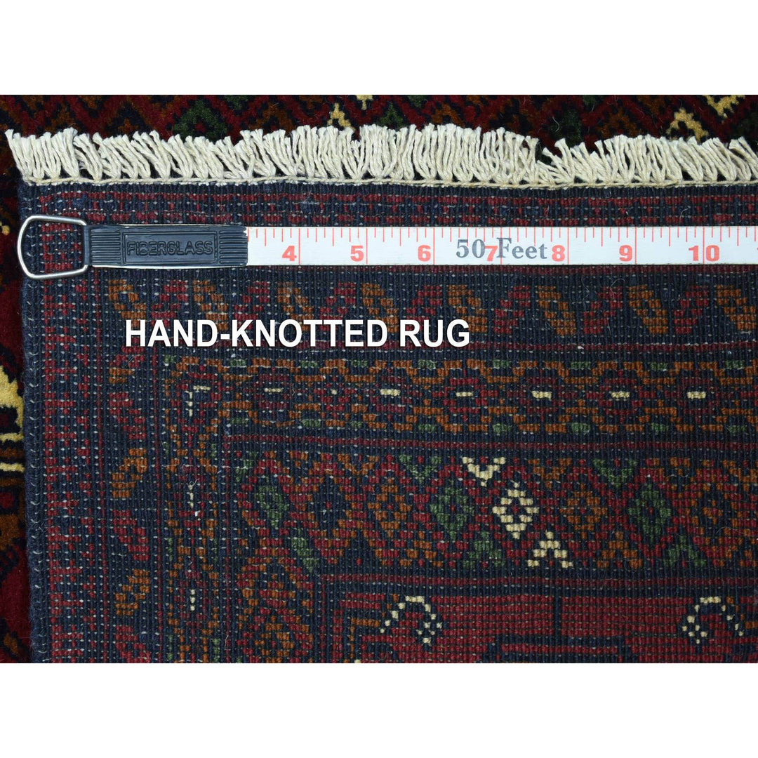 2'0" x 3'0" New Hand Knotted Red Wool Rectangle Oriental Rug - MOA10272477