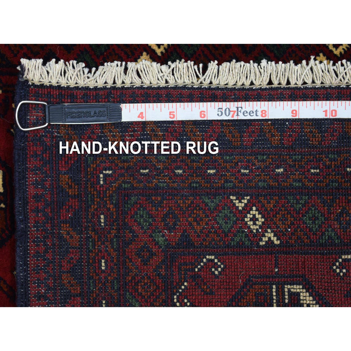 2'0" x 3'0" New Hand Knotted Red Cotton Rectangle Oriental Rug - MOA10272479