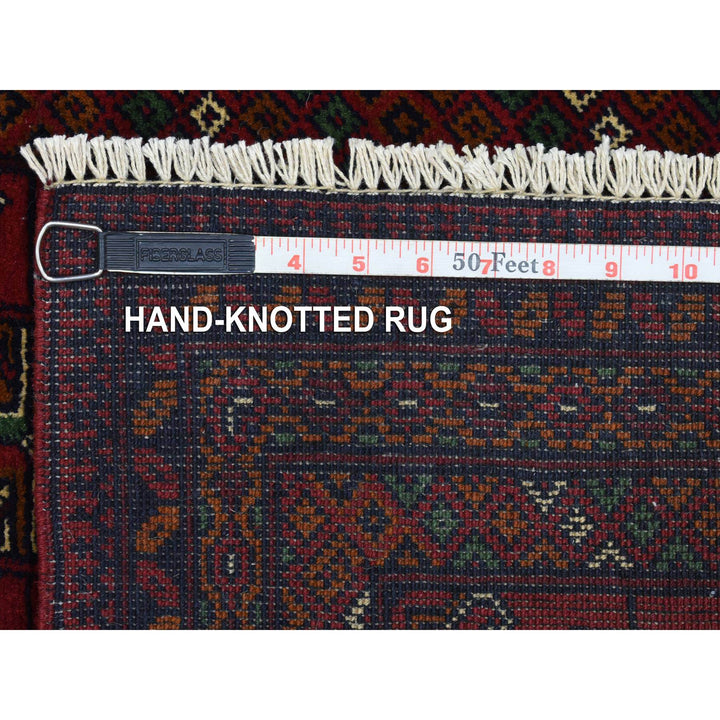 2'1" x 3'0" New Hand Knotted Red Cotton Rectangle Oriental Rug - MOA10272480